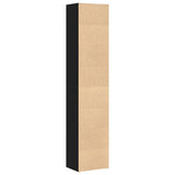 Book Cabinet Black Oak 40x30x189 cm Engineered Wood