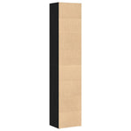 Book Cabinet Black Oak 40x30x189 cm Engineered Wood