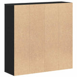 Book Cabinet Black Oak 98x29x97.5 cm Engineered Wood - Low Angle