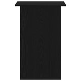 Desk Black Oak 90x50x74 cm Engineered Wood - Rear View