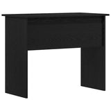 Desk Black Oak 90x50x74 cm Engineered Wood - Close-Up Angle