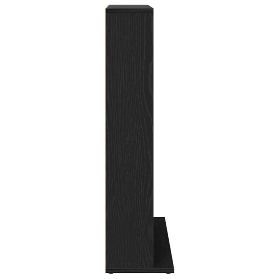 CD Cabinet Black Oak 100x23x89.5 cm Engineered Wood