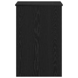 Desk with Storage Black Oak 100 x 50 x 76 cm Engineered Wood