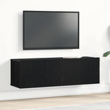 TV Cabinet 100 x 30 x 30 cm Black Oak Engineered Wood