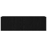 TV Cabinet Black Oak 100 x 30 x 30 cm Engineered Wood