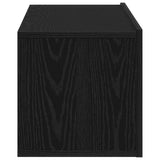 TV Cabinets Black oak 100 x 30 x 30 cm Engineered Wood - Low Angle