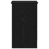 Desk Black Oak 90x45x76 cm Engineered Wood - Close-Up Angle
