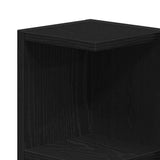 Mirror Cabinet Black Oak 80 x 20,5 x 64 cm Engineered Wood