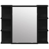 Mirror Cabinet Black Oak 80 x 20,5 x 64 cm Engineered Wood