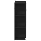Mirror Cabinet Black oak 80 x 20.5 x 64 cm Engineered Wood - Close-Up Angle