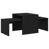 Nesting Tables Black oak 100 x 48 x 40 cm Engineered wood - Close-Up Angle