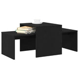 Nesting Tables Black oak 100 x 48 x 40 cm Engineered wood - Side View