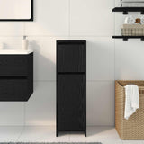 Bathroom Cabinet Black Oak 30 x 30 x 95 cm Engineered Wood - Top-Down View
