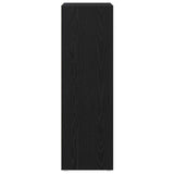 Bathroom Cabinet Black Oak 30 x 30 x 95 cm Engineered Wood - Close-Up Angle