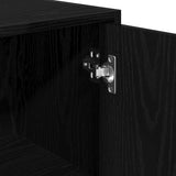 Bathroom Cabinet Black Oak 30 x 30 x 183.5 cm Engineered wood - Extra Image