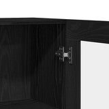 Book Cabinet Black Oak 82,5 x 30,5 x 80 cm Engineered Wood - Extra Image