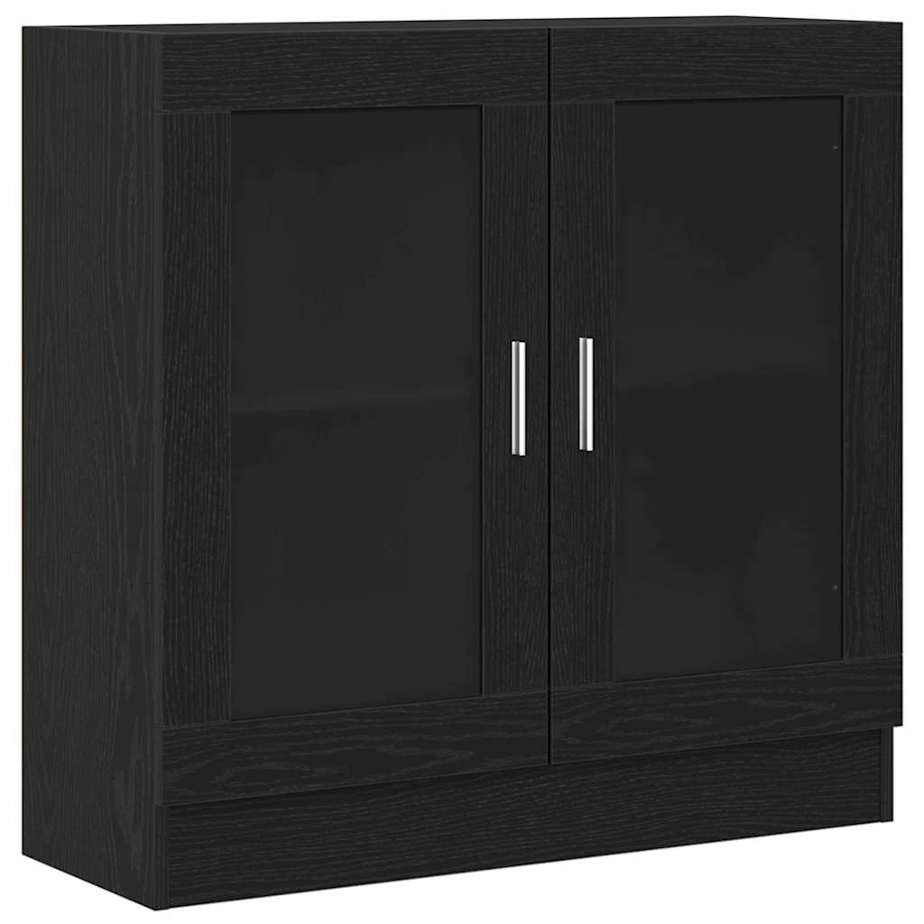 Book Cabinet Black Oak 82,5 x 30,5 x 80 cm Engineered Wood