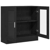 Book Cabinet Black Oak 82,5 x 30,5 x 80 cm Engineered Wood - 45-Degree Angle