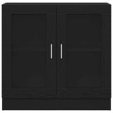 Book Cabinet Black Oak 82,5 x 30,5 x 80 cm Engineered Wood - Close-Up Angle