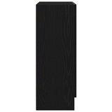 Book Cabinet Black Oak 82,5 x 30,5 x 80 cm Engineered Wood