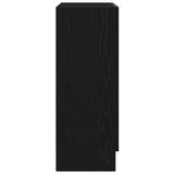 Book Cabinet Black Oak 82,5 x 30,5 x 80 cm Engineered Wood - Low Angle