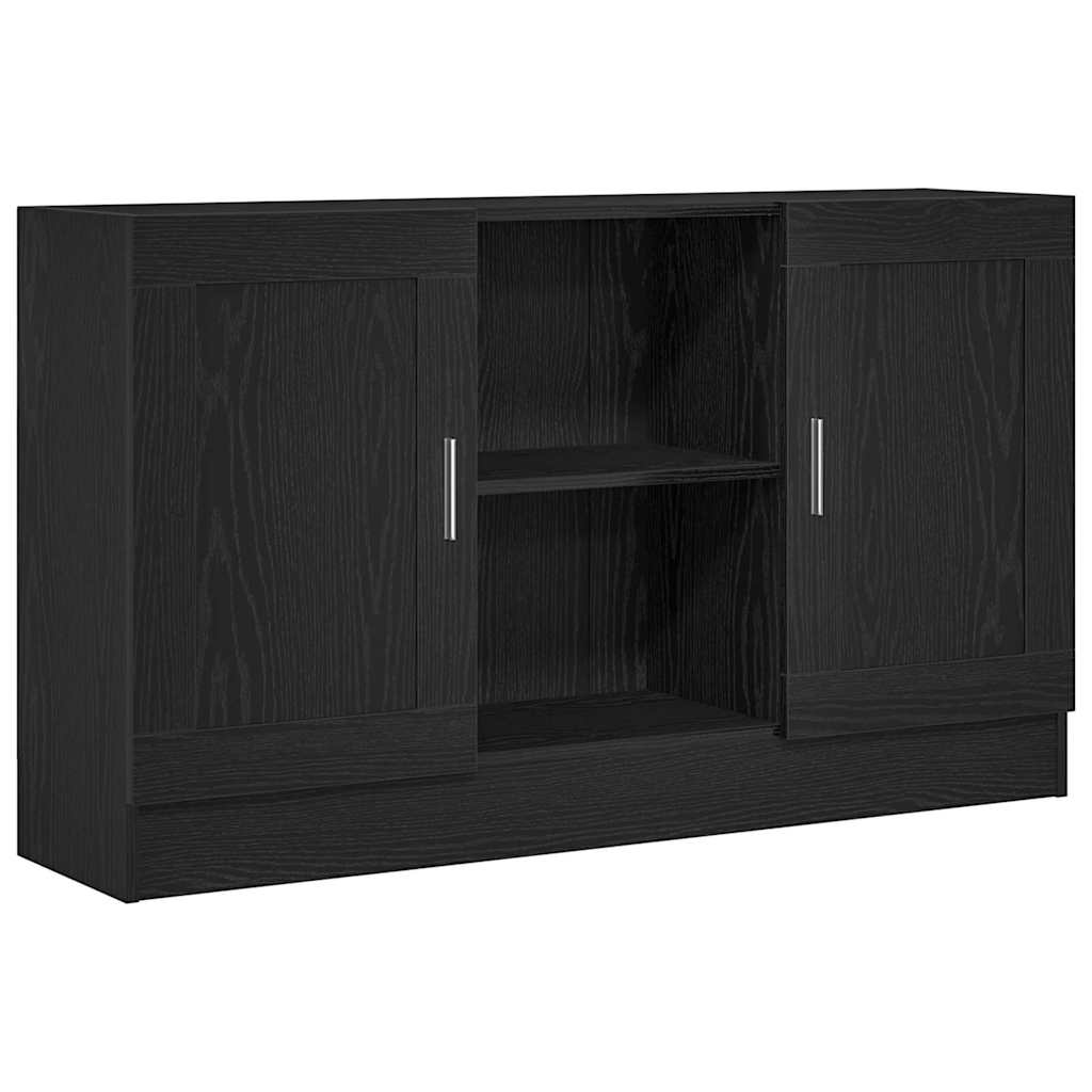 Sideboard Black Oak 120 x 30,5 x 70 cm Engineered Wood