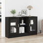 Sideboard Black Oak 120 x 30,5 x 70 cm Engineered Wood