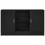 Sideboard Black Oak 120 x 30,5 x 70 cm Engineered Wood