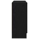 Sideboard Black Oak 120 x 30,5 x 70 cm Engineered Wood