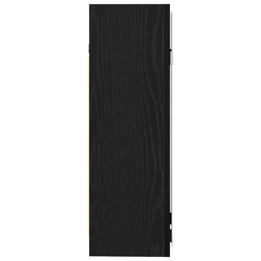 Bathroom Mirror Cabinet Black Oak 62,5 x 20,5 x 64 cm