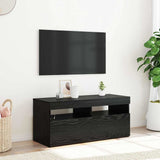 TV Cabinet Black 90 x 35 x 40 cm Engineered wood