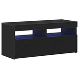 TV Cabinet Black 90 x 35 x 40 cm Engineered wood - Front View