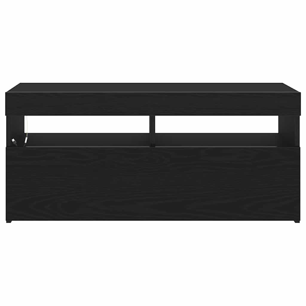 TV Cabinet Black 90 x 35 x 40 cm Engineered wood
