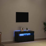 TV Cabinet 75 x 35 x 40 cm Black Oak Engineered Wood