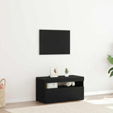 TV Cabinet Black 75 x 35 x 40 cm Engineered wood