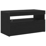 TV Cabinet Black 75 x 35 x 40 cm Engineered wood - Front View