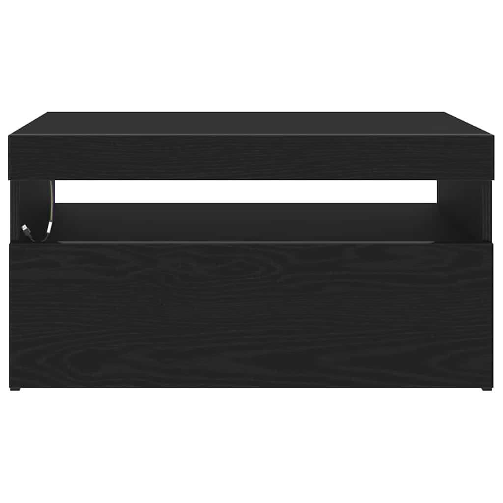 TV Cabinet 2 pcs Black 75 x 35 x 40 cm Engineered wood