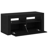 TV Cabinet Black Oak 90 x 35 x 40 cm Engineered Wood - Extra Image