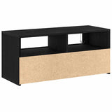 TV Cabinet Black Oak 90 x 35 x 40 cm Engineered Wood - Extra Image