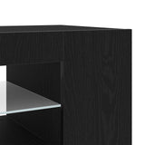 TV Cabinet 90 x 39 x 30 cm Black Oak Engineered Wood - Extra Image