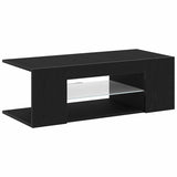 TV Cabinet Black Oak 90 x 39 x 30 cm Engineered Wood - Rear View