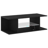 TV Cabinet Black Oak 90 x 39 x 30 cm Engineered Wood - Extra Image