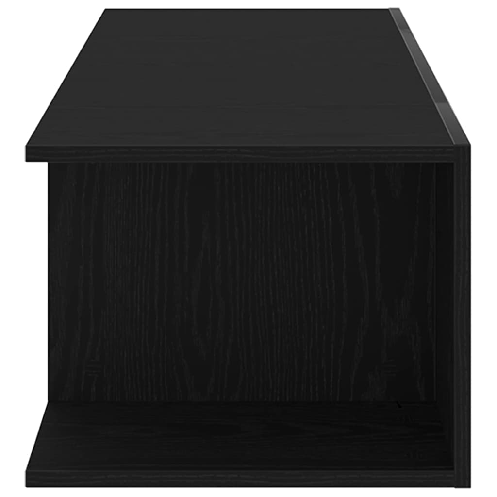 TV Cabinet Black Oak 90 x 39 x 30 cm Engineered Wood