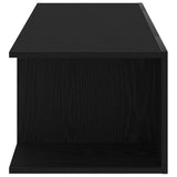 TV Cabinet Black Oak 90 x 39 x 30 cm Engineered Wood - Close-Up Angle
