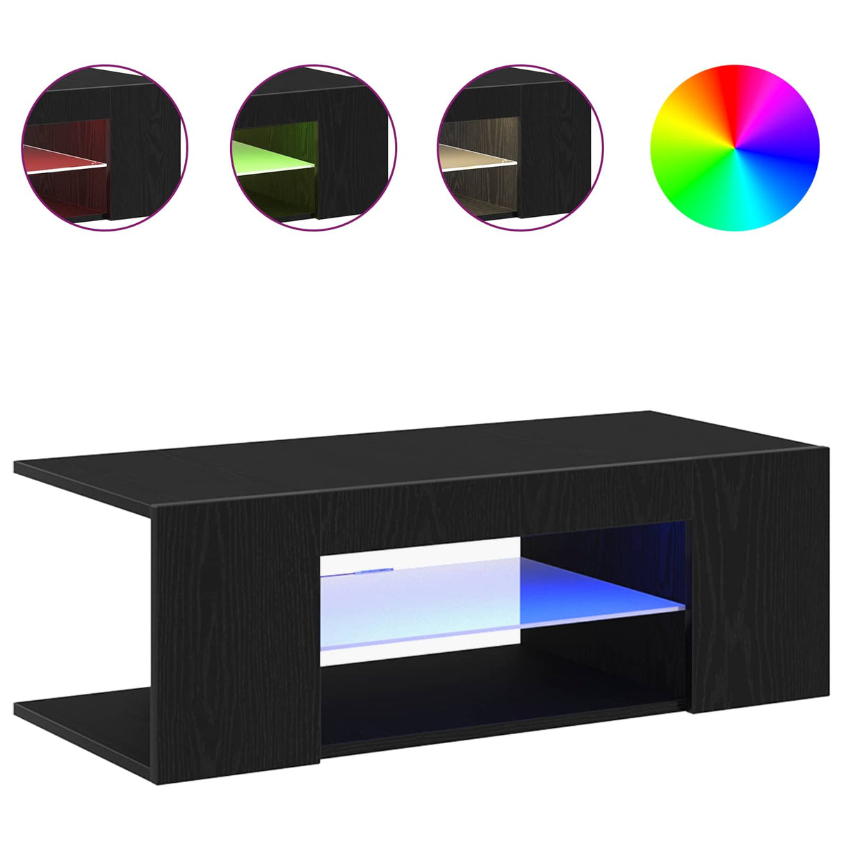 TV Cabinet 90 x 39 x 30 cm Black Oak Engineered Wood