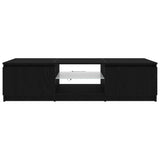 TV Cabinet Black Oak 140 x 38,5 x 36 cm Engineered Wood