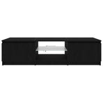 TV Cabinet 140 x 38,5 x 36 cm Black Oak Engineered Wood