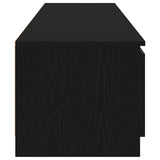 TV Cabinet Black Oak 140 x 38,5 x 36 cm Engineered Wood