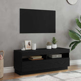 TV Cabinet Black Oak 100 x 35 x 40 cm Engineered Wood