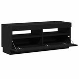 TV Cabinet Black Oak 100 x 35 x 40 cm Engineered Wood - Top-Down View